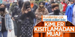 İçişleri Bakanlığı, yasaklardan muaf olanları açıkladı