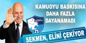 Başkan Sekmen, kararını verdi! Erzurumspor'da elini çekiyor