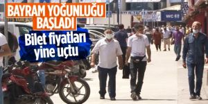 Otogarda bayram yoğunluğu başladı