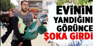 Dört katlı binanın çatısında çıkan yangın korkuttu