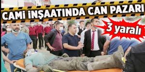 Erzurum'da Cami inşaatında göçük!