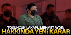 ‘Tosuncuk' lakaplı Mehmet Aydın hakkında yeni karar