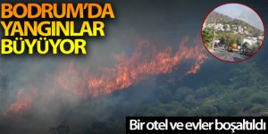 Bodrum'da yangınlar büyüyor, bazı ev ve oteller tahliye ediliyor