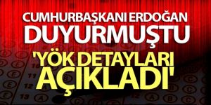 'YÖK detayları açıkladı'