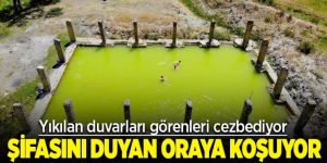 Erzurum'da serinlemek isteyenler oraya koşuyor