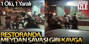 Eğlenmek için gittikleri restoranda birbirine girdiler: 1 ölü