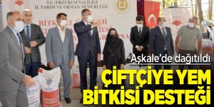 Çiftçilere yem bitkisi tohumu dağıtıldı