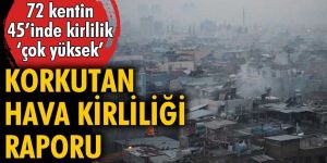 Temiz Hakkı Platformu'nun raporuna göre,  72 kentin 45’inde kirlilik ‘çok yüksek'