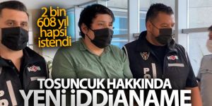 Tosuncuk hakkında yeni iddianame: 2 bin 608 yıl hapsi istendi