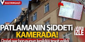 Sultangazi'de patlamanın şiddeti kamerada