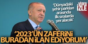 Erdoğan Ümraniye Millet Bahçesi açılışına katıldı