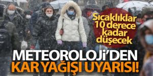 Meteoroloji duyurdu! Sıcaklıklar aniden düşecek, kuvvetli yağış ve kar geliyor