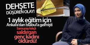 Ataşehir'de samuray kılıçlı saldırgan, genç kadını öldürdü