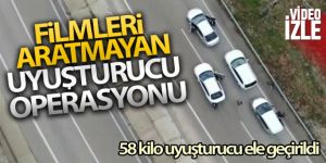 Film sahnelerini aratmayan uyuşturucu operasyonu