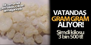 Damla sakızını vatandaşlar gram gram alıyor