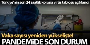 Türkiye'nin son 24 saatlik korona virüs tablosunu açıkladı