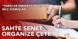 Senet vurguncuları organize çalışıyor
