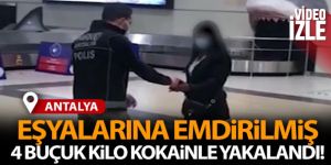 Bolivyalı kadın, eşyalarına emdirilmiş 4 buçuk kilo kokainle yakalandı