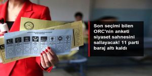 11 parti baraj altı kaldı