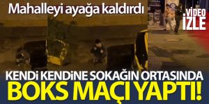 Gece yarısı kendi kendine boks maçı