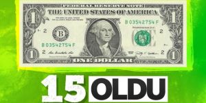 Dolar 15 lirayı gördü