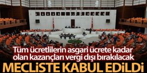 Tüm ücretlilerin asgari ücrete kadar olan kazançları vergi dışı bırakılacak