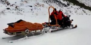 Erzurum'da hamile kadının imdadına JAK yetişti