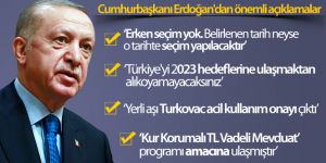 Cumhurbaşkanı Erdoğan'dan önemli açıklamalar