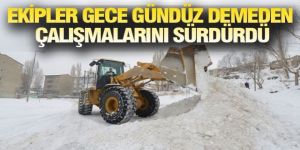 Yakutiye’de yoğun kar mesaisi