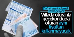 Kademeli doğalgaz tarifesi geliyor