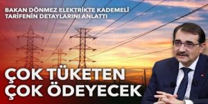Bakan Dönmez anlattı: Elektrikte kademeli tarifenin detayları