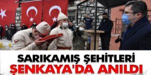 Şenkaya'da Allahuekber şehitleri anıldı
