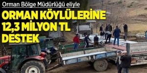 Orman köylülerine 12,3 milyon TL destek