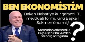 Başkan Sekmen'de ekonomist çıktı