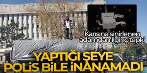 Erzurum'da şok olay: Kameraları parçaladı