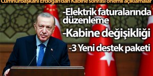 Cumhurbaşkanı Erdoğan'dan kabine sonrası Beştepe'de önemli açıklamalar