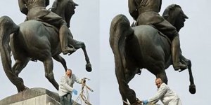 Samsun'daki Atatürk heykeline saldıran 2 kişinin ifadelerine ulaşıldı