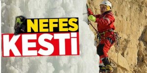 Buz tırmanışı nefes kesti
