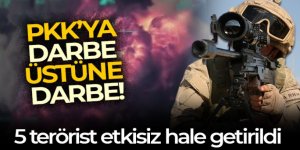 5 PKK'lı terörist etkisiz hale getirildi'