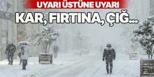 Doğuda kar, fırtına ve çığ uyarısı