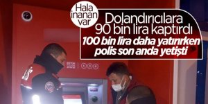 90 bin lira dolandırılan kişi, 100 bin lira daha yatıracakken durduruldu