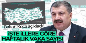 Bakan Koca açıkladı! İşte illere göre haftalık vaka sayısı