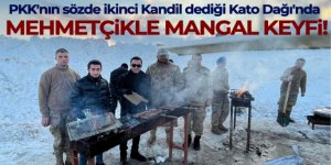 PKK'nın sözde ikinci Kandil dediği Kato Dağı'nda Mehmetçikle mangal keyfi