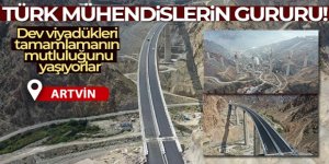 Türk mühendisler dev viyadükleri tamamlamanın mutluluğunu yaşıyor