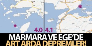 Marmara ve Ege denizinde art arda depremler