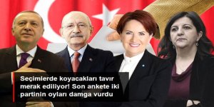 Son ankete İYİ Parti ve HDP'nin oyları damga vurdu