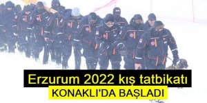 AFAD, “Erzurum 2022 Kış Tatbikatını” gerçekleştiriyor