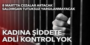 Kadına şiddete adli kontrol yok