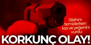 Silahını temizlerken kızı ve yeğenini vurdu