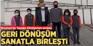 Geri dönüşümle sanat yaptılar